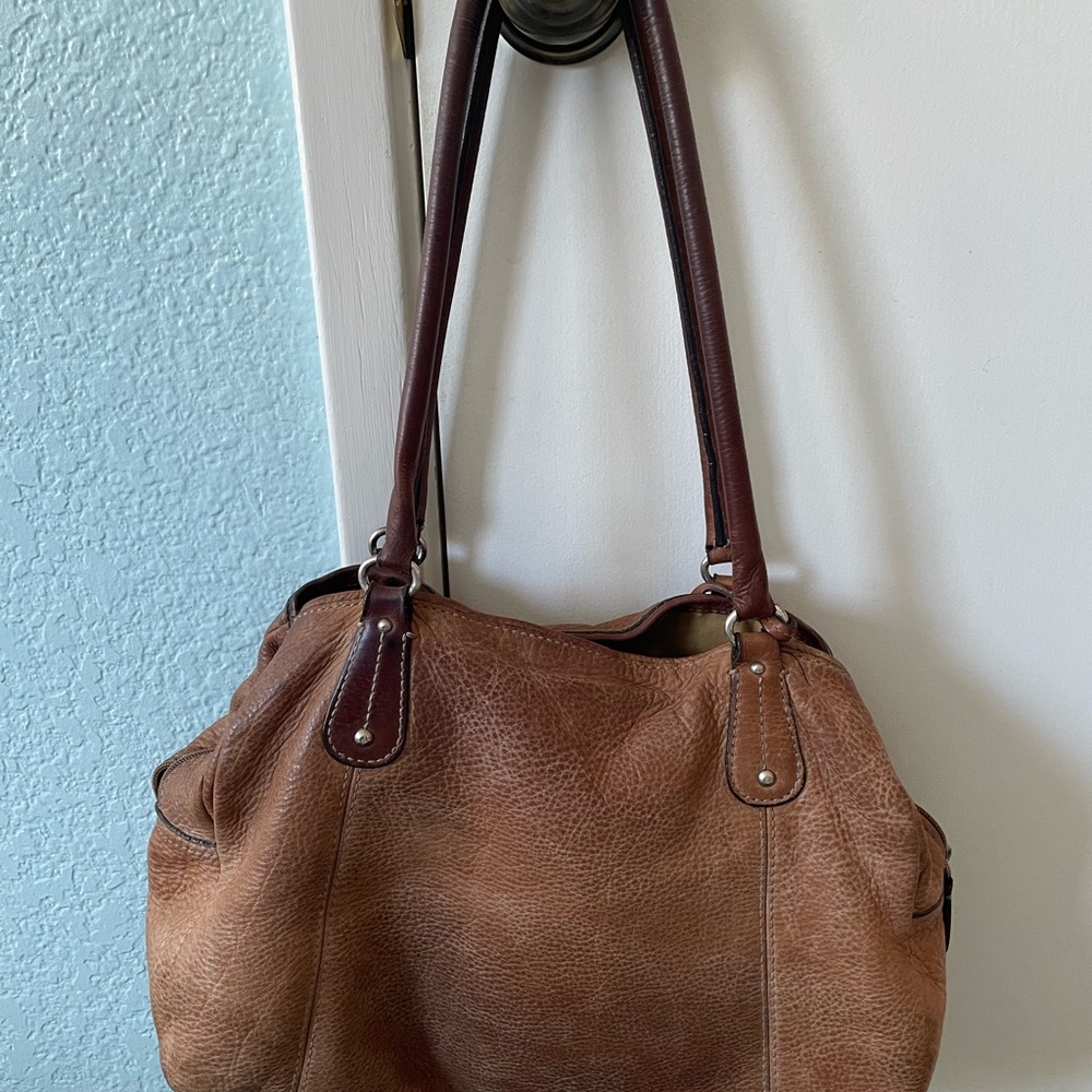 Fossil Tan Leather Shoulder Bag